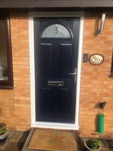 newly installed composite door