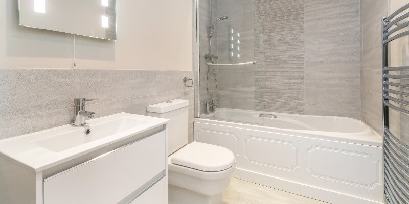 white bathroom